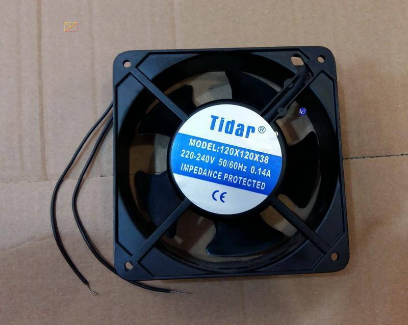 Вентилятор осевой универсальный Tidar 120мм*120мм*38мм / 220-240V / 0,14А / 23W (КВАДРАТНЫЙ)
Вентилятор осевой универсальный Tidar 120мм*120мм*38мм / 220-240V / 0,14А / 23W (КВАДРАТНЫЙ)