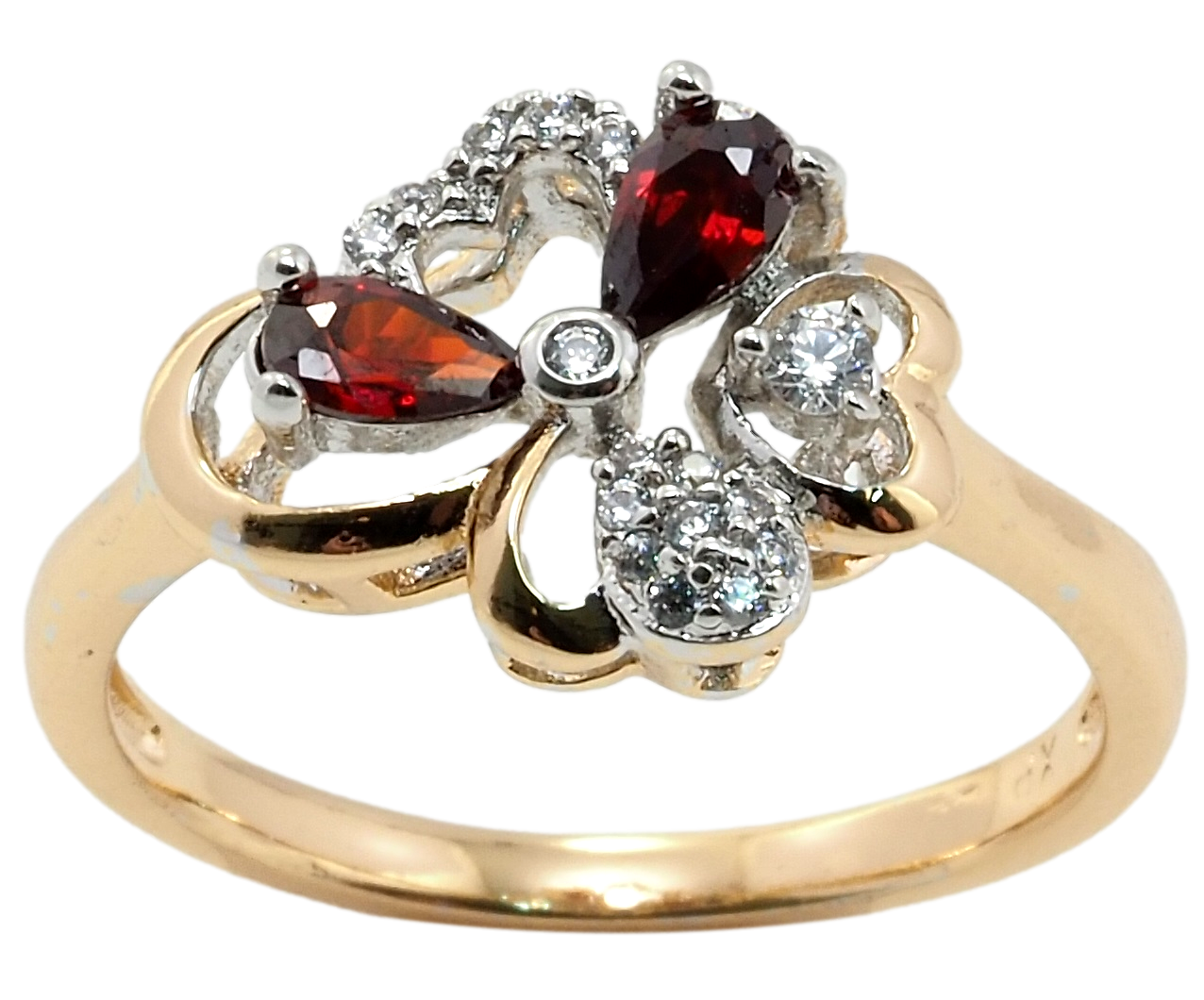 Кольцо Xuping Позолота 18K + Родий "Цветок с красными фианитами и цирконием" р.17,18,18.5,19
Кольцо Xuping Позолота 18K + Родий "Цветок с красными фианитами и цирконием" р.17,18,18.5,19