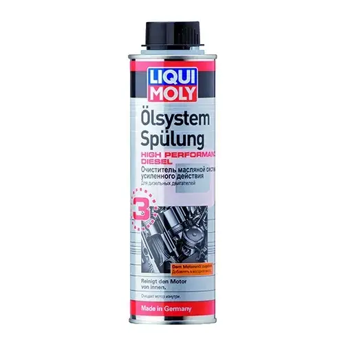 Промывка масляной системы для дизельных двигателей LIQUI MOLY - High Performance Diesel 0.3л.
Промывка масляной системы для дизельных двигателей LIQUI MOLY - High Performance Diesel 0.3л.