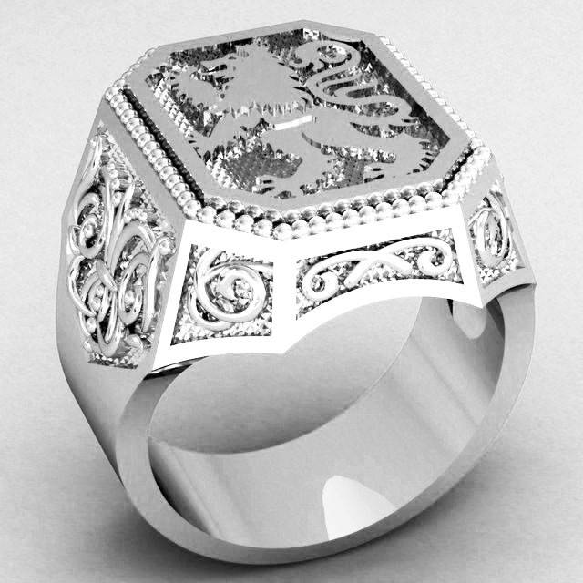 Печатка мужская серебряная Лев готический
Печатка мужская серебряная Лев готический