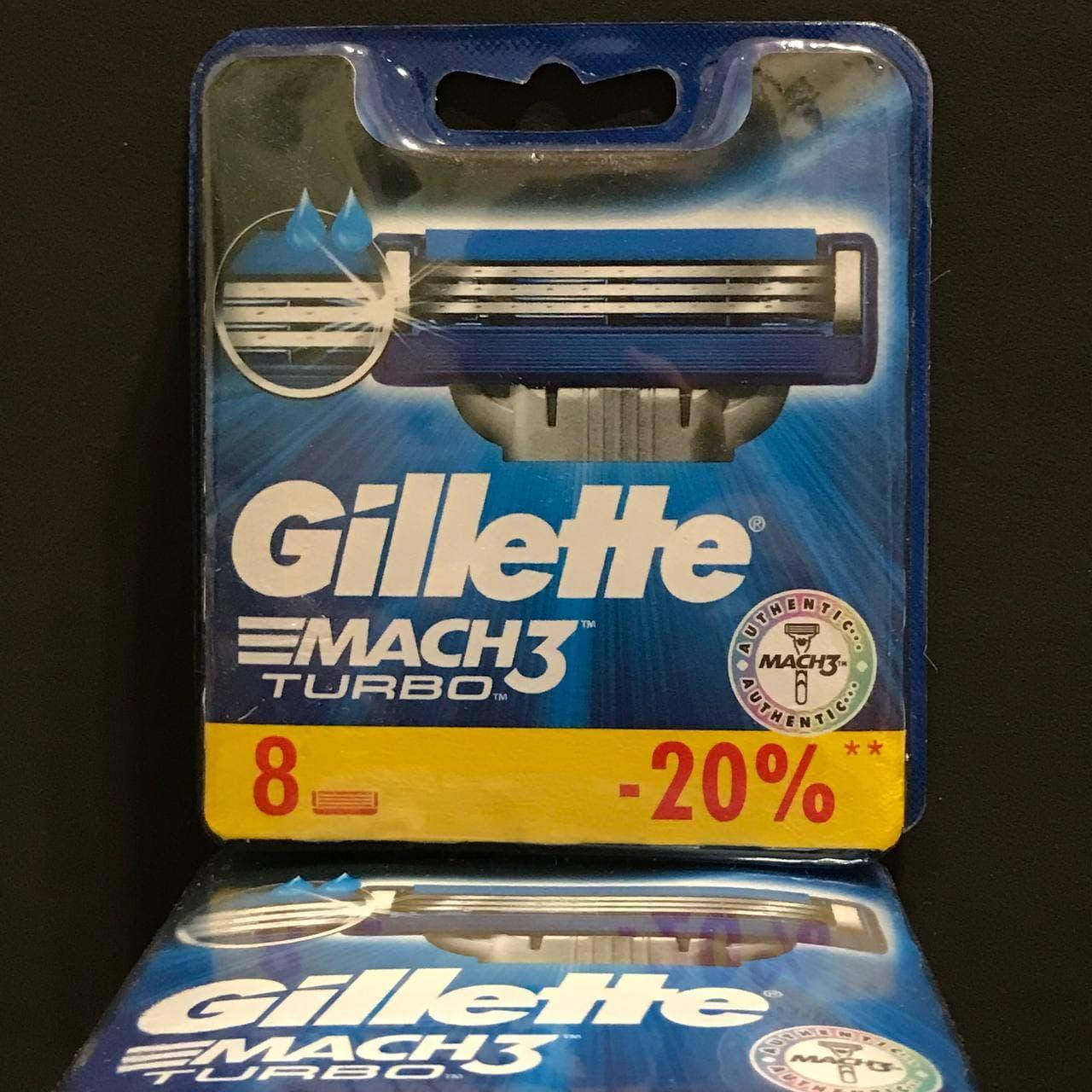 Gillette Mach3 Turbo 8шт. в пластиковой упаковке (джилет мак 3 турбо) кассеты лезвия картриджи для бритья
Gillette Mach3 Turbo 8шт. в пластиковой упаковке (джилет мак 3 турбо) кассеты лезвия картриджи для бритья