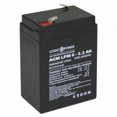 Аккумулятор герметичный свинцово-кислотный AGM LogicPower LPM 6V 5,2 Ah батарея 6 вольт для автомобилей
Аккумулятор герметичный свинцово-кислотный AGM LogicPower LPM 6V 5,2 Ah батарея 6 вольт для автомобилей