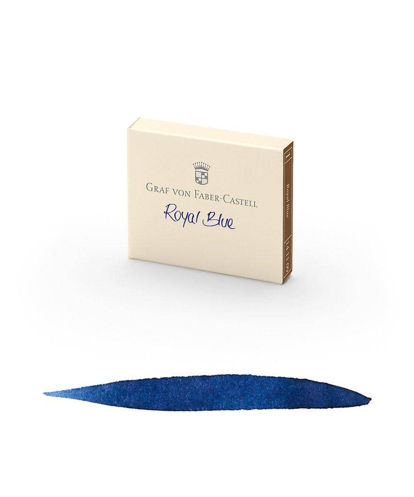 Картриджи для перьевых ручек Graf von Faber-Castell 6 ink cartridges Royal Blue, 6 шт. цвет синий, 141109
Картриджи для перьевых ручек Graf von Faber-Castell 6 ink cartridges Royal Blue, 6 шт. цвет синий, 141109