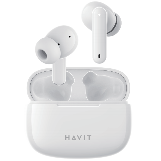 Беспроводные наушники в кейсе с микрофоном HAVIT TW967 TWS Белый
Беспроводные наушники в кейсе с микрофоном HAVIT TW967 TWS Белый