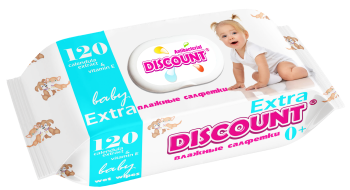 Влажные салфетки Discount Extra с пластиковой крышкой для детей с экстрактом календулы и витамином Е, 120 шт.
Влажные салфетки Discount Extra с пластиковой крышкой для детей с экстрактом календулы и витамином Е, 120 шт.