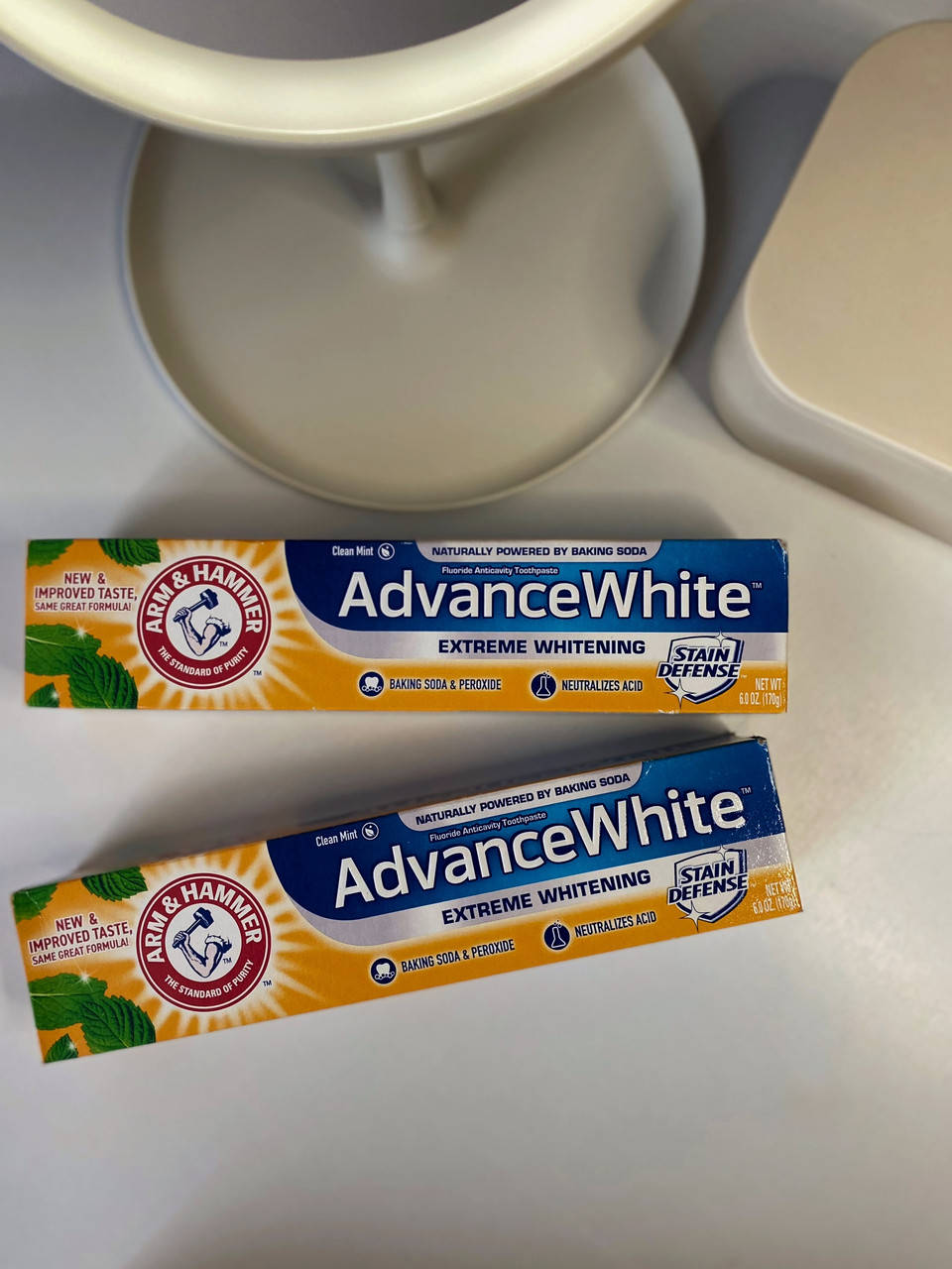 Зубная паста с пищевой содой, отбеливание и защита от кариеса, Arm & Hammer, Advance White, 121 гр
Зубная паста с пищевой содой, отбеливание и защита от кариеса, Arm & Hammer, Advance White, 121 гр