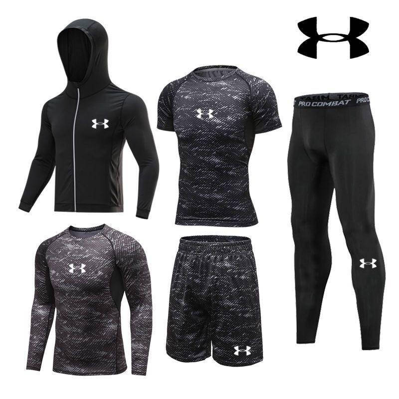 Компрессионная одежда комплект 5 в 1 Under Armour для тренировок Черный (Black) для бега,смешанных единоборств
Компрессионная одежда комплект 5 в 1 Under Armour для тренировок Черный (Black) для бега,смешанных единоборств