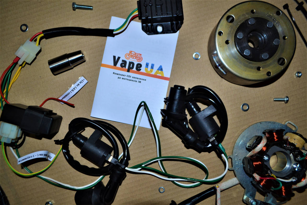 Зажигание cdi VapeUA 12v. 70 watts. Иж Юпитер 4, 5. 12v картер. Гарантия. Не требует доработок. ТОП качество
Зажигание cdi VapeUA 12v. 70 watts. Иж Юпитер 4, 5. 12v картер. Гарантия. Не требует доработок. ТОП качество