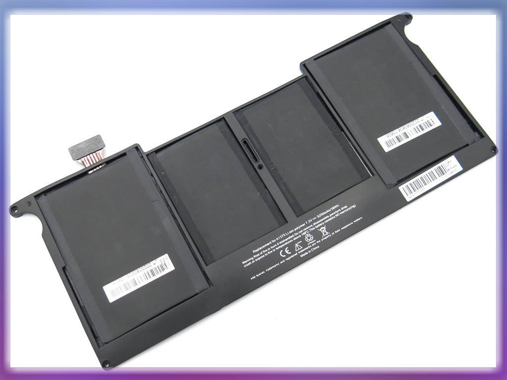 Батарея A1375 для Apple A1370 (7.3V 5200mAh 38Wh). (2010 год). MC505LL, MC506LL, MC507LL.
Батарея A1375 для Apple A1370 (7.3V 5200mAh 38Wh). (2010 год). MC505LL, MC506LL, MC507LL.