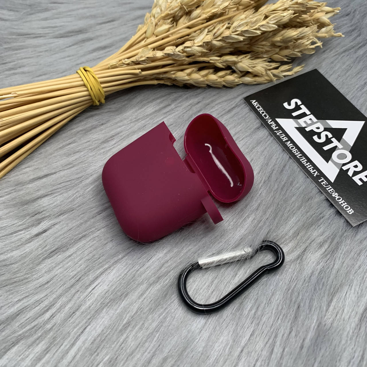 Чехол силиконовый для Apple Airpods 1 2 с карабином тонкий однотонный противоударный 6. Marsala
Чехол силиконовый для Apple Airpods 1 2 с карабином тонкий однотонный противоударный 6. Marsala