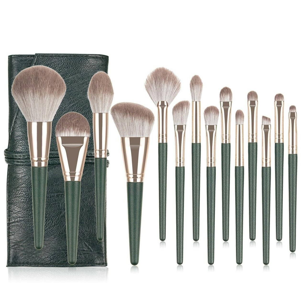 Профессиональный набор кистей для макияжа в сумочке на завязках Vertini Brush Set 14 шт зеленый
Профессиональный набор кистей для макияжа в сумочке на завязках Vertini Brush Set 14 шт зеленый