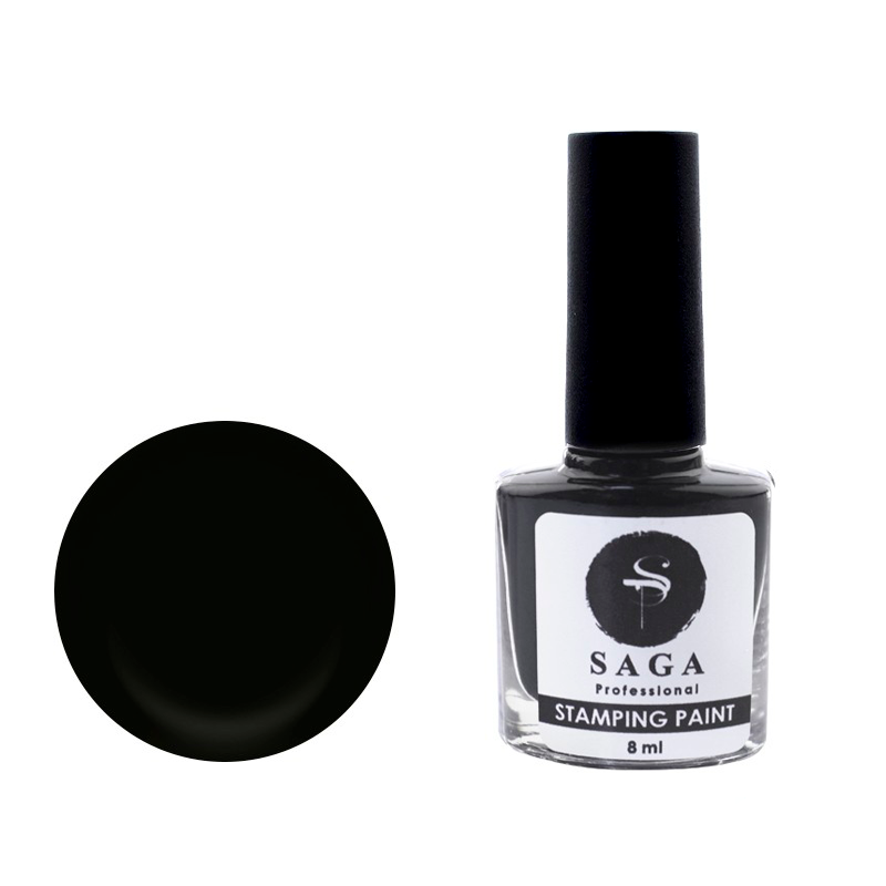 Лак-краска для стемпинга Saga Professional Stamping Paint - черный, без липкого слоя, 8 мл
Лак-краска для стемпинга Saga Professional Stamping Paint - черный, без липкого слоя, 8 мл