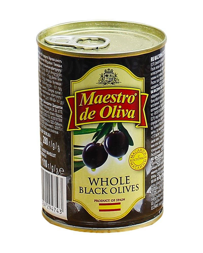 Маслины с косточкой Maestro de Oliva, 280 г (ж/б) 
Маслины с косточкой Maestro de Oliva, 280 г (ж/б)