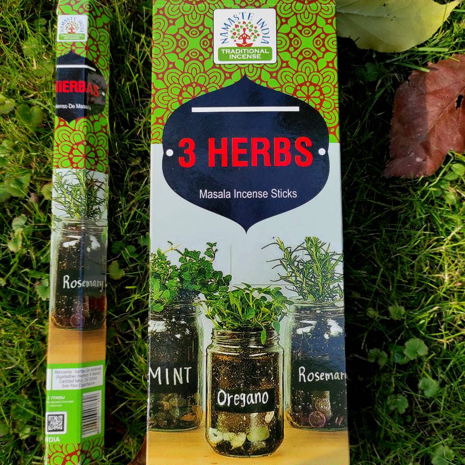 Ароматические палочки Мята Орегано Розмарин (3 Herbs, Orkay) 18-20 шт - Натуральные индийские благовония
Ароматические палочки Мята Орегано Розмарин (3 Herbs, Orkay) 18-20 шт - Натуральные индийские благовония