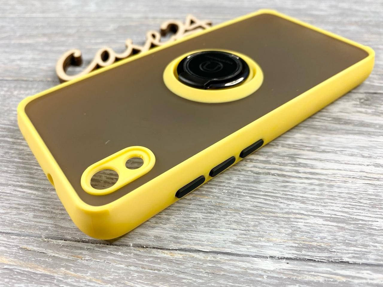 TPU чехол накладка Matte Ring Magnit для Xiaomi Redmi 7A (7 цветов) желтый
TPU чехол накладка Matte Ring Magnit для Xiaomi Redmi 7A (7 цветов) желтый