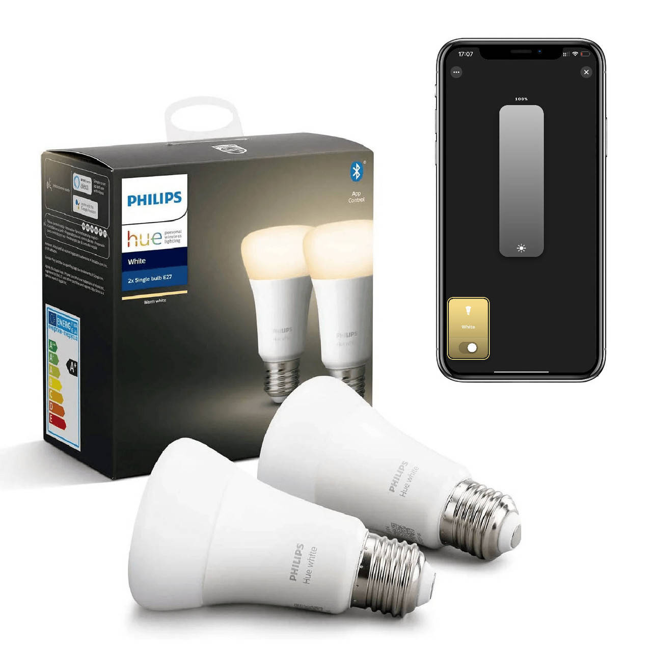 Умные LED лампочки Philips Hue E27 White 806лм 9W 60Вт ZigBee, Bluetooth, Apple HomeKit 2 шт.
Умные LED лампочки Philips Hue E27 White 806лм 9W 60Вт ZigBee, Bluetooth, Apple HomeKit 2 шт.