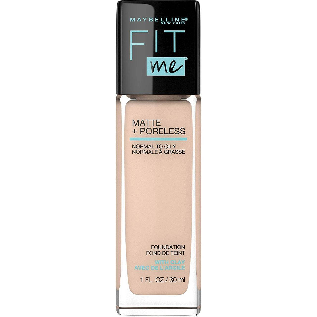 Матирующая тональная основа Maybelline Fit Me Matte + Poreless Foundation 120 Classic Ivory
Матирующая тональная основа Maybelline Fit Me Matte + Poreless Foundation 120 Classic Ivory