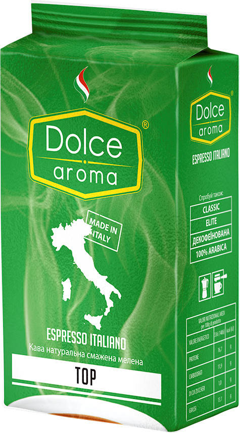 Молотый кофе Dolce Aroma Top 250 гр
Молотый кофе Dolce Aroma Top 250 гр