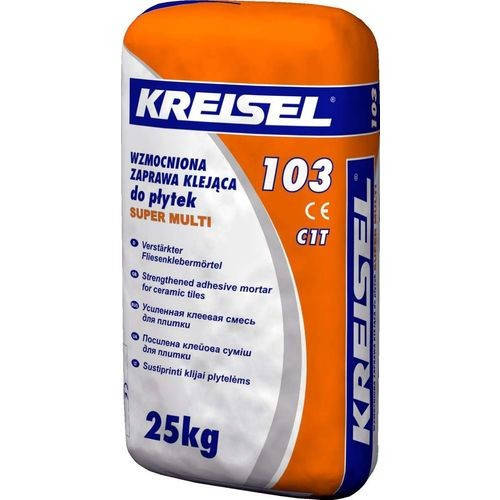 Kreisel 103 Усиленный клей для плитки, 25кг
Kreisel 103 Усиленный клей для плитки, 25кг