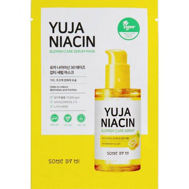 Осветляющая тканевая маска для лица с Юдзу Some By Mi Yuja Niacin Blemish Care Serum Mask 25 мл
Осветляющая тканевая маска для лица с Юдзу Some By Mi Yuja Niacin Blemish Care Serum Mask 25 мл