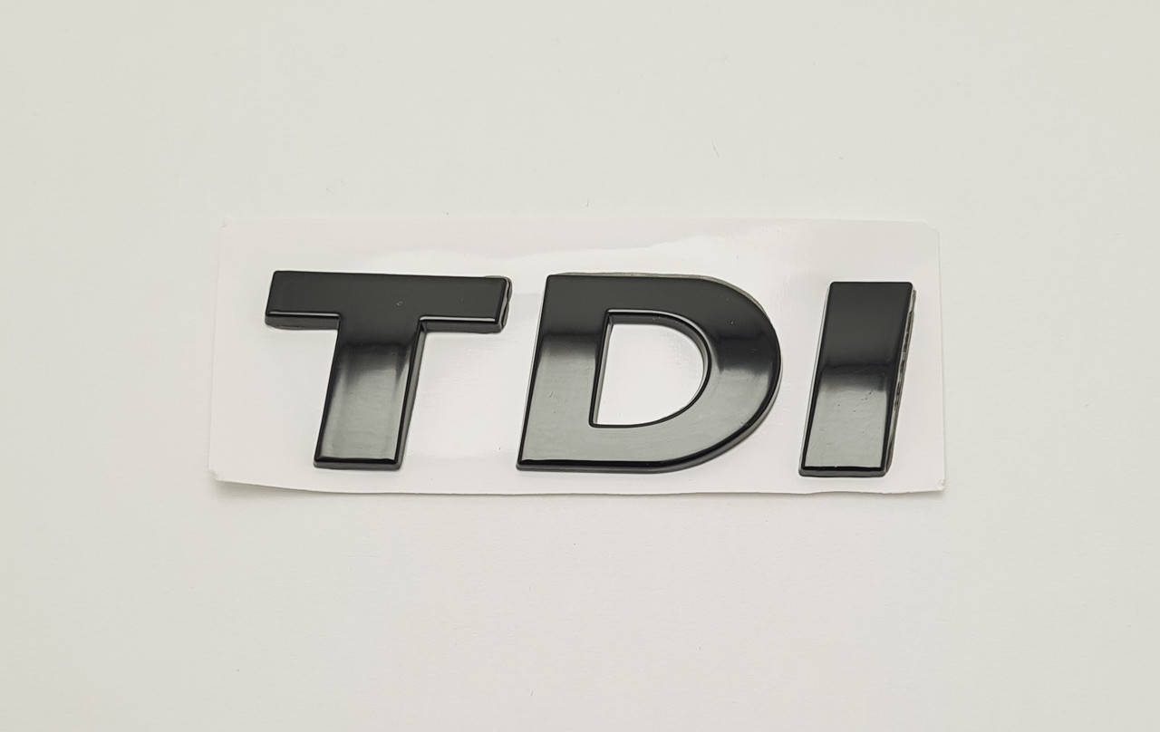Эмблема надпись багажника VW Volkswagen TDI 2009- чёрная