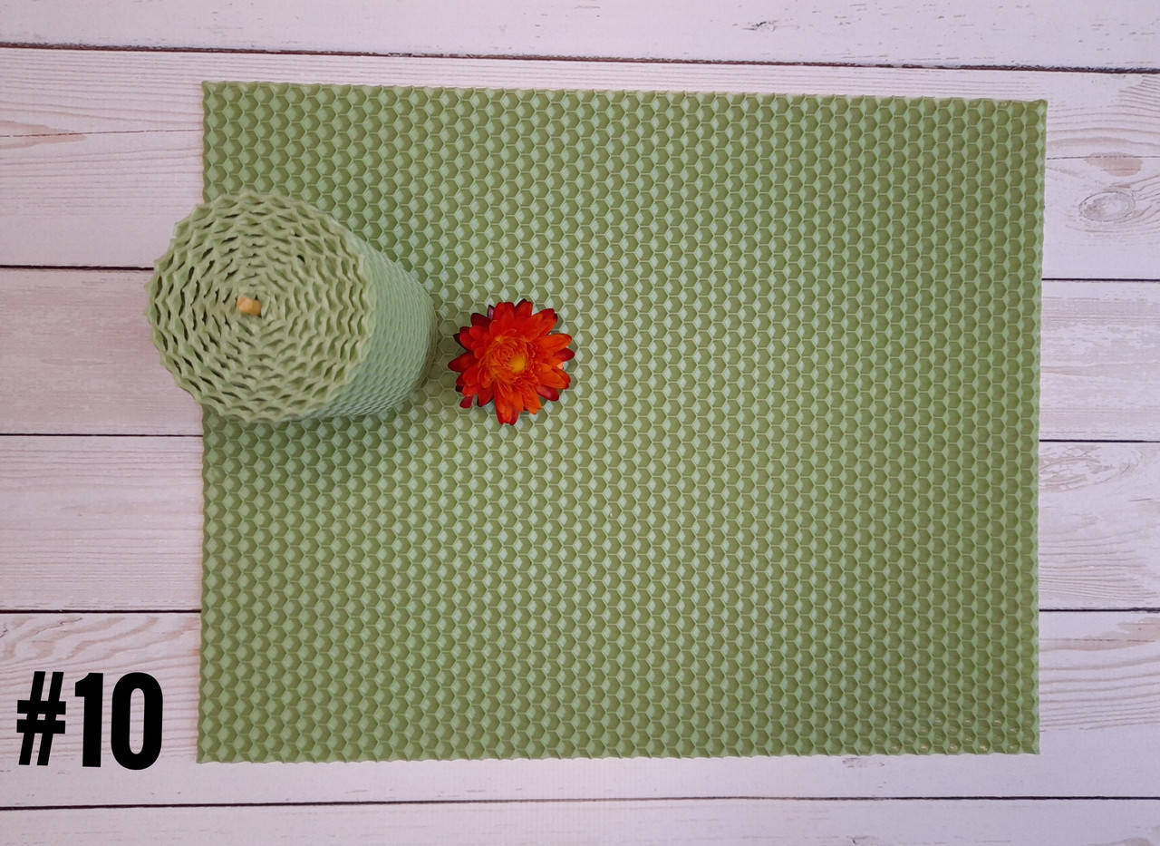 Цветная вощина для изготовления свечей, лист 26х41 см, мятный
Цветная вощина для изготовления свечей, лист 26х41 см, мятный