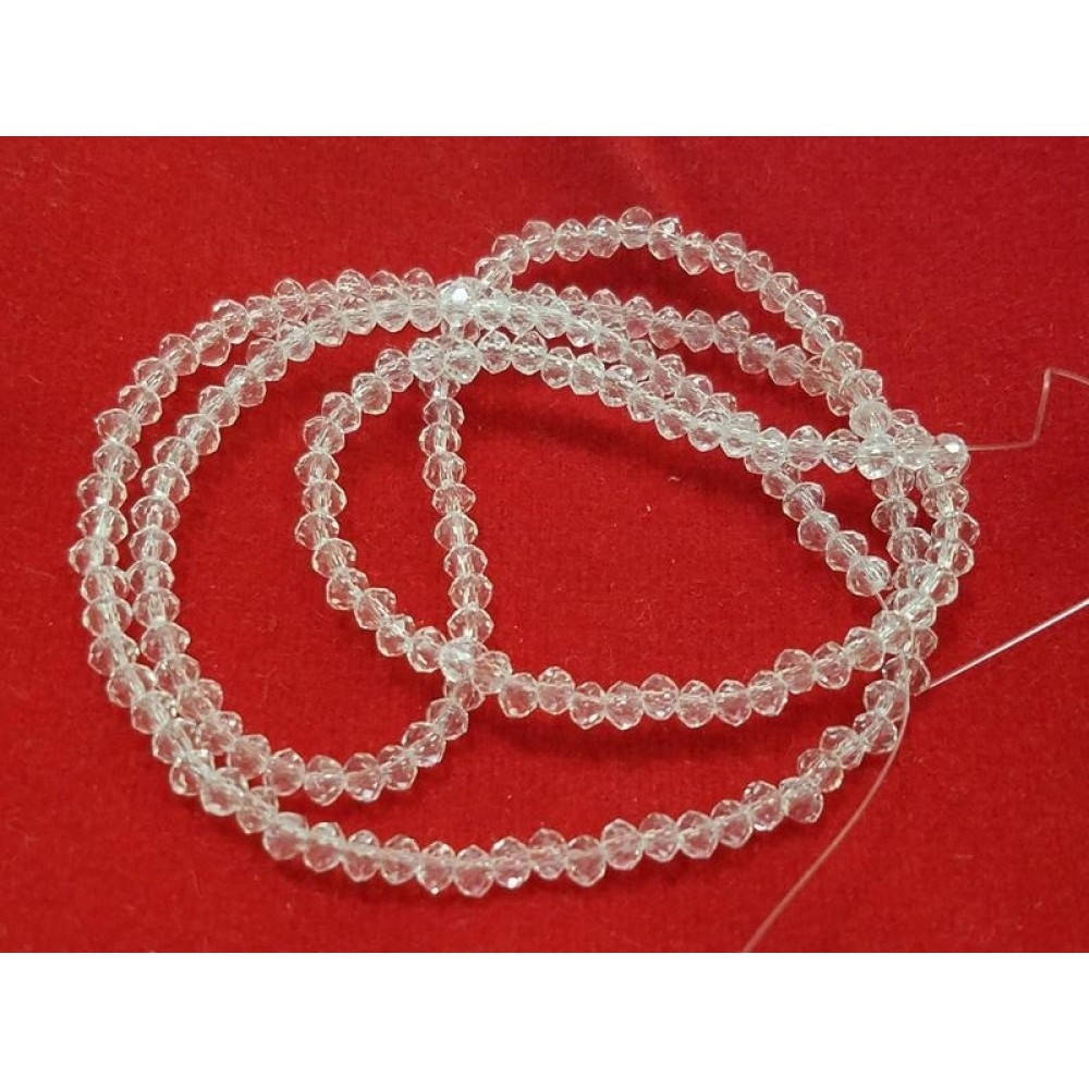 Бусины хрустальные (Рондель) 6*4 мм пачка 90 шт, цвет - хрустальный без перелива
Бусины хрустальные (Рондель) 6*4 мм пачка 90 шт, цвет - хрустальный без перелива