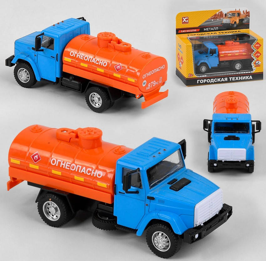 Инерционный металлический бензовоз XG 877-A95A, Разные цвета
Инерционный металлический бензовоз XG 877-A95A, Разные цвета