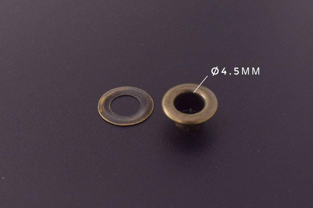 Люверс 4.5 мм, антик, 100 шт 
Люверс 4.5 мм, антик, 100 шт