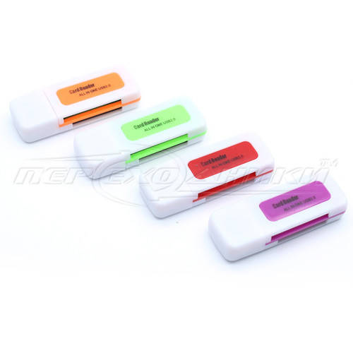 Универсальный картридер 4 в 1 USB 2.0 SD/SDHC/DV/Micro SD/Mini SD/M2 Card Reader, Красный
Универсальный картридер 4 в 1 USB 2.0 SD/SDHC/DV/Micro SD/Mini SD/M2 Card Reader, Красный