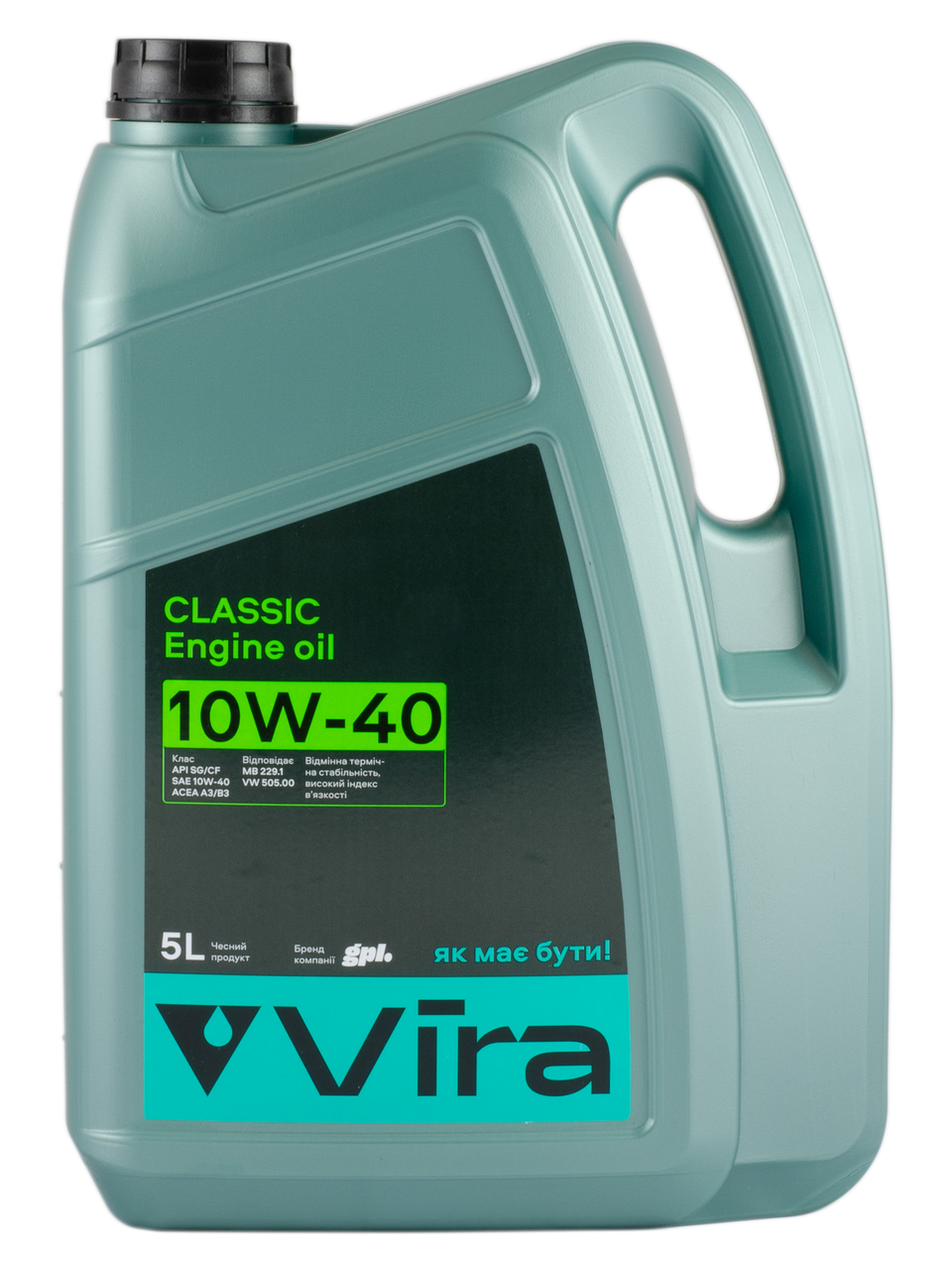 Масло моторное Vira Classic SG/CF A3/B3 10W-40 VW 505.00 MB 229.1 5 л (новая этикетка) (VI0314)
Масло моторное Vira Classic SG/CF A3/B3 10W-40 VW 505.00 MB 229.1 5 л (новая этикетка) (VI0314)