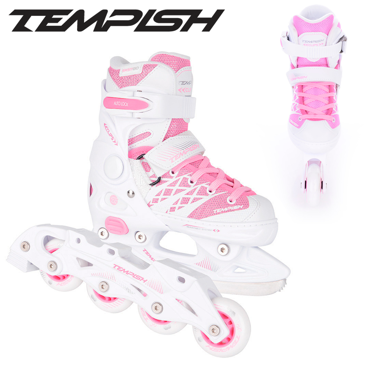 Роликовые коньки Tempish CLIPS GIRL DUO /37-40 лыжероллеры ( коньки ) Темпиш, Розовый
Роликовые коньки Tempish CLIPS GIRL DUO /37-40 лыжероллеры ( коньки ) Темпиш, Розовый