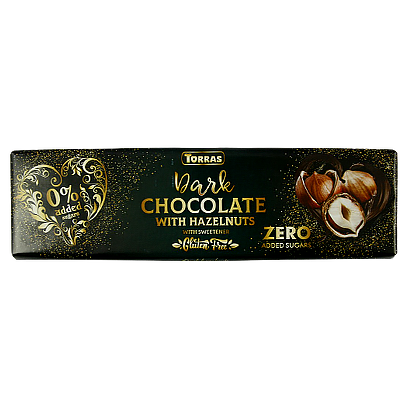 Шоколад Торрас чорний з фундуком без цукру Torras dark hazelnuts ZERO 300g 14шт/ящ (Код : 00-00005488)
Шоколад Торрас чорний з фундуком без цукру Torras dark hazelnuts ZERO 300g 14шт/ящ (Код : 00-00005488)