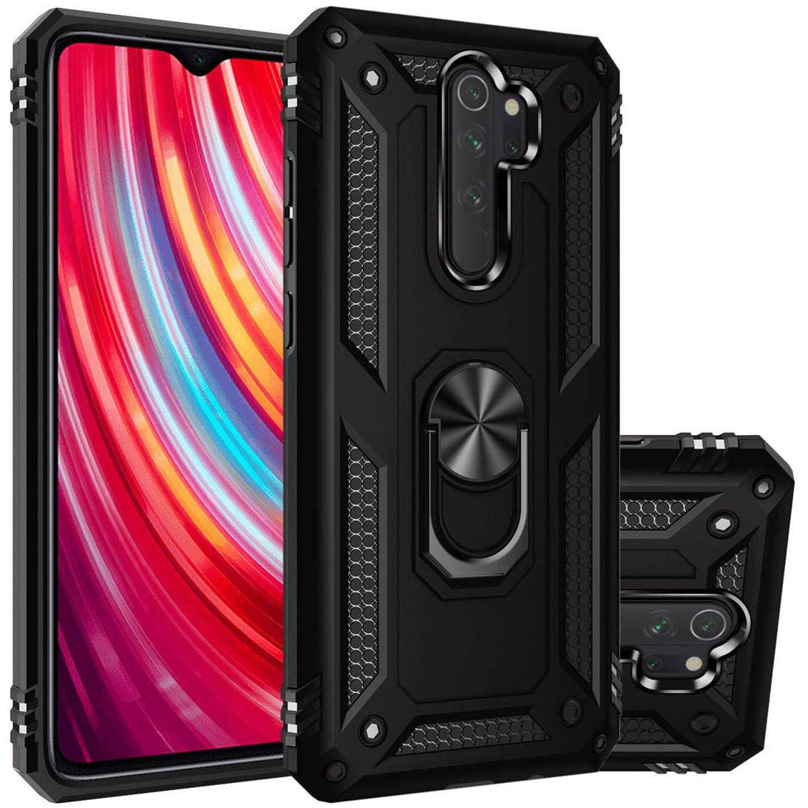 Чехол для Xiaomi Redmi Note 8 Pro противоударный с кольцом подставкой чехол на сяоми нот 8 про черный MGN
Чехол для Xiaomi Redmi Note 8 Pro противоударный с кольцом подставкой чехол на сяоми нот 8 про черный MGN