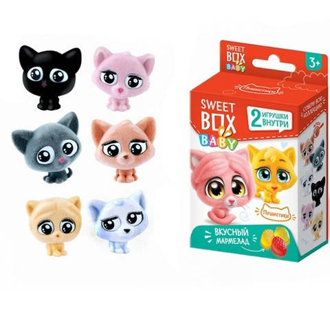 Sweet Box BABY "ПУШИСТИКИ КОТЯТА" МАРМЕЛАД С 2-МЯ ИГРУШКАМИ В КОРОБОЧКЕ 
Sweet Box BABY "ПУШИСТИКИ КОТЯТА" МАРМЕЛАД С 2-МЯ ИГРУШКАМИ В КОРОБОЧКЕ