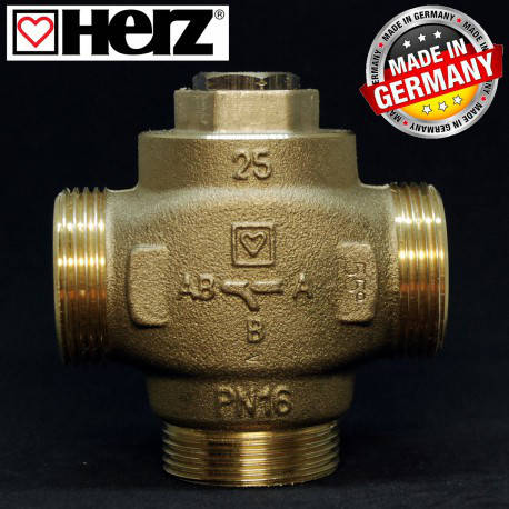 Триходовий термозмішувальний клапан HERZ-TEPLOMIX 55°C DN 25 11/4 1776613 
Триходовий термозмішувальний клапан HERZ-TEPLOMIX 55°C DN 25 11/4 1776613