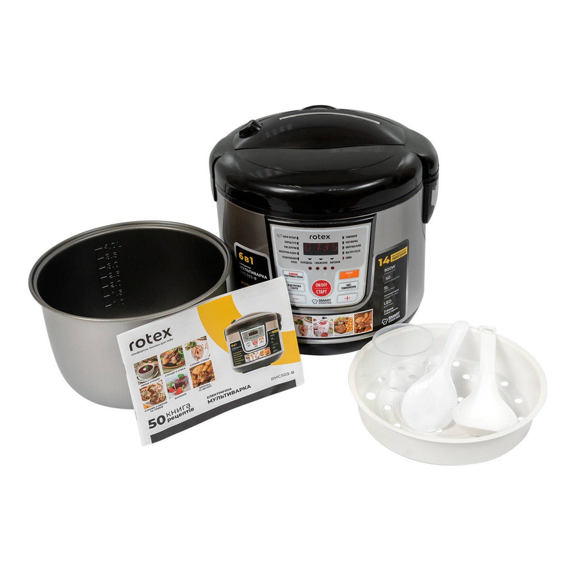 Мультиварка Rotex RMC503-B
Мультиварка Rotex RMC503-B