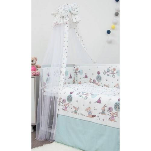 Балдахин для детской кроватки из вуали Twins Sweet, мятный. Оригинальный подарок на выписку из роддома.
Балдахин для детской кроватки из вуали Twins Sweet, мятный. Оригинальный подарок на выписку из роддома.