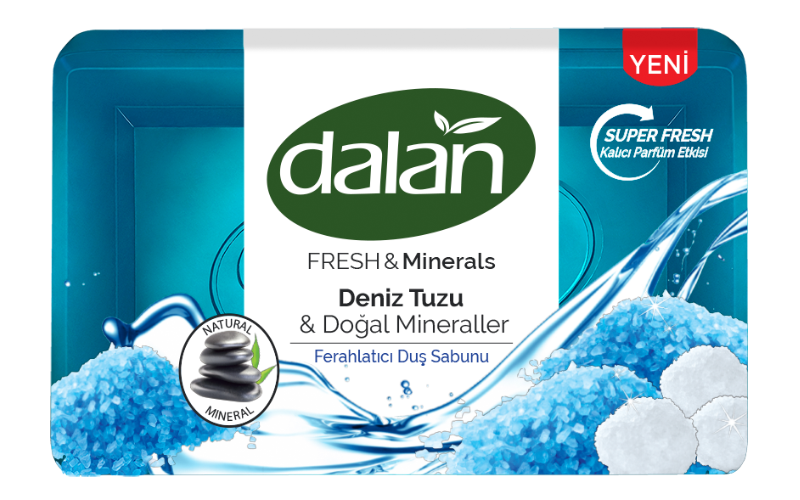 Туалетное мыло Глицериновое DALAN Fresh & Minerals Морская соль / Природные минералы 150 гр.
Туалетное мыло Глицериновое DALAN Fresh & Minerals Морская соль / Природные минералы 150 гр.