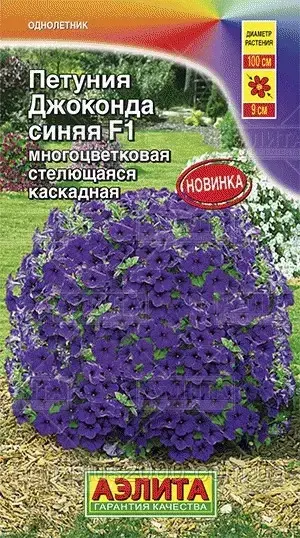 Семена Петуния Многоцветковая Джоконда F1 Синяя стелющаяся каскадная 7 семян Аэлита, Синий
Семена Петуния Многоцветковая Джоконда F1 Синяя стелющаяся каскадная 7 семян Аэлита, Синий