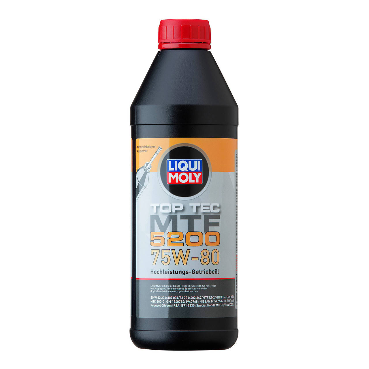 Трансмиссионное масло Liqui Moly Top Tec MTF 5200 75W-80 синтетическое МКПП GL-4 (20845) 1л
Трансмиссионное масло Liqui Moly Top Tec MTF 5200 75W-80 синтетическое МКПП GL-4 (20845) 1л