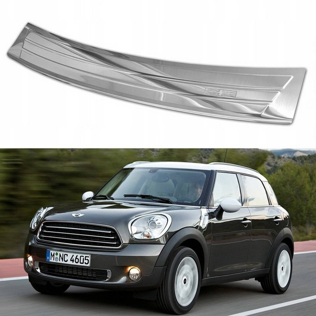 Защитная накладка на задний бампер для Mini Countryman R60 2010-2016 /нерж.сталь/, Светло-серый
Защитная накладка на задний бампер для Mini Countryman R60 2010-2016 /нерж.сталь/, Светло-серый
