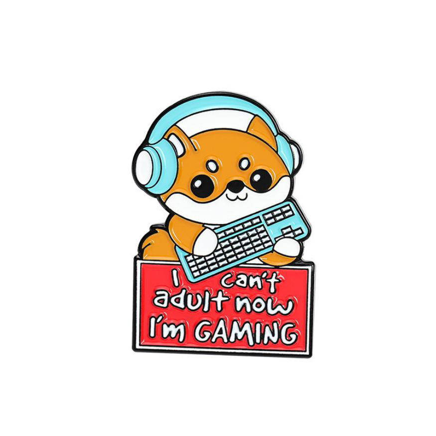 "Корги Я сейчас не повзрослею, я играю I can't adult now I'm gaming" значок (пин) металлический
"Корги Я сейчас не повзрослею, я играю I can't adult now I'm gaming" значок (пин) металлический