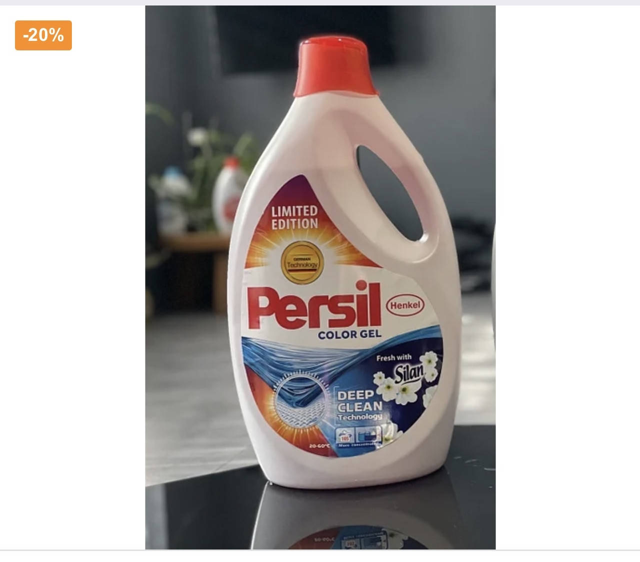 Гель для стирки Persil Color Gel Deep Clean Technology Silan (5,775л) 105 стирок В наличии
Гель для стирки Persil Color Gel Deep Clean Technology Silan (5,775л) 105 стирок В наличии