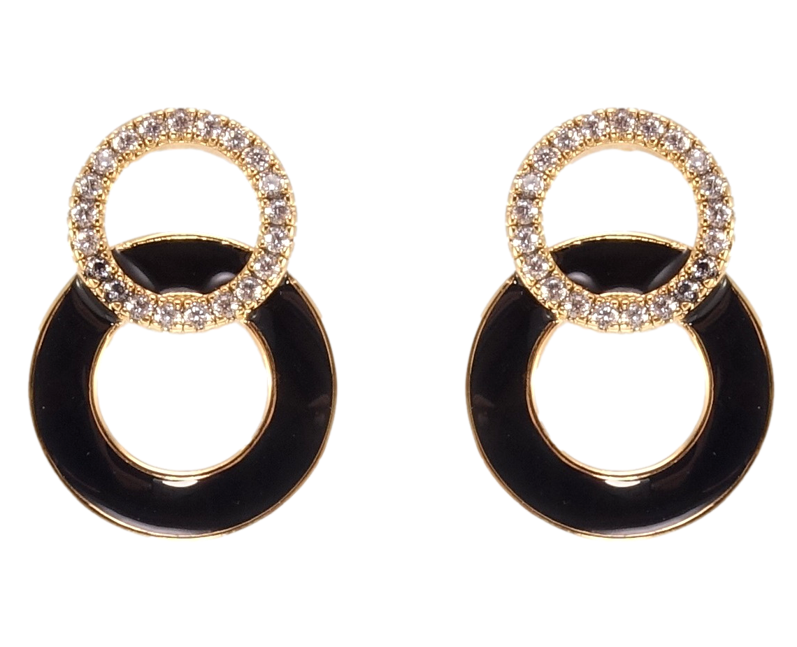 Серьги Xuping QQMM Позолота 18K игла серебро 925 гвоздики (пусеты) "Колечки с черной эмалью и цирконием"
Серьги Xuping QQMM Позолота 18K игла серебро 925 гвоздики (пусеты) "Колечки с черной эмалью и цирконием"