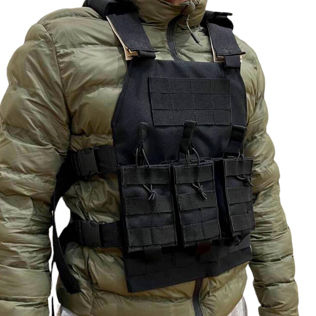 Бронежилет чехол Cordura 1000D Бронежелет для плит плитоноска + 3 подсумки для магазинов
Бронежилет чехол Cordura 1000D Бронежелет для плит плитоноска + 3 подсумки для магазинов