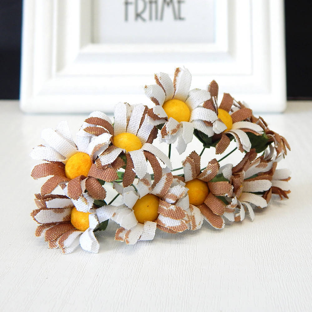 Букет ромашек ткань 2,5 см, коричневые
Букет ромашек ткань 2,5 см, коричневые