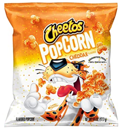 USA Cheetos Popcorn Cheddar - Снеки Cheetos сырный Попкорн (США), Читос Чеддар, 18 грамм
USA Cheetos Popcorn Cheddar - Снеки Cheetos сырный Попкорн (США), Читос Чеддар, 18 грамм