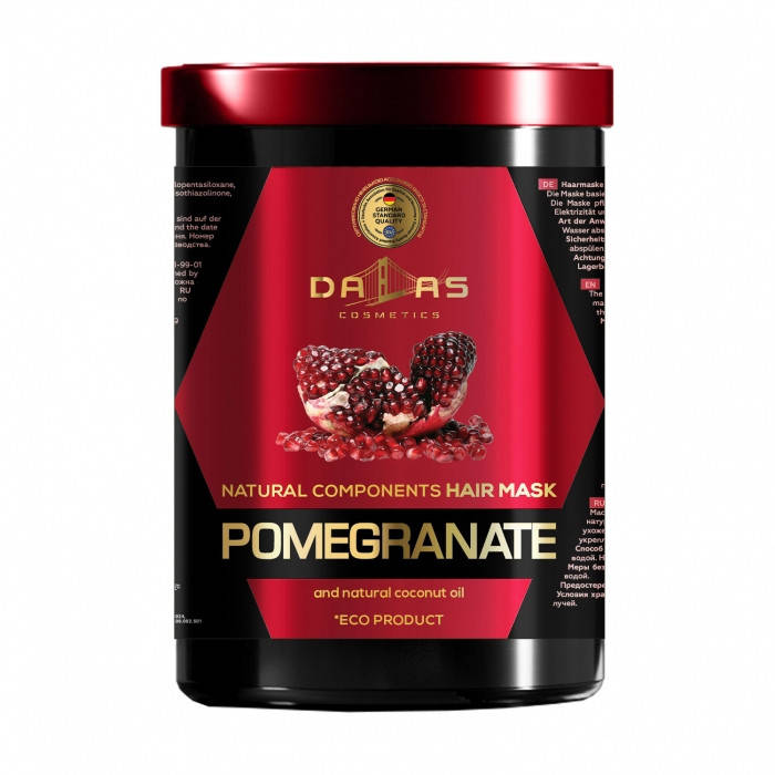 Крем-маска для волос Dallas Cosmetics Pomegranate с маслом гранатовых косточек и натуральным кокосовым маслом,
Крем-маска для волос Dallas Cosmetics Pomegranate с маслом гранатовых косточек и натуральным кокосовым маслом,