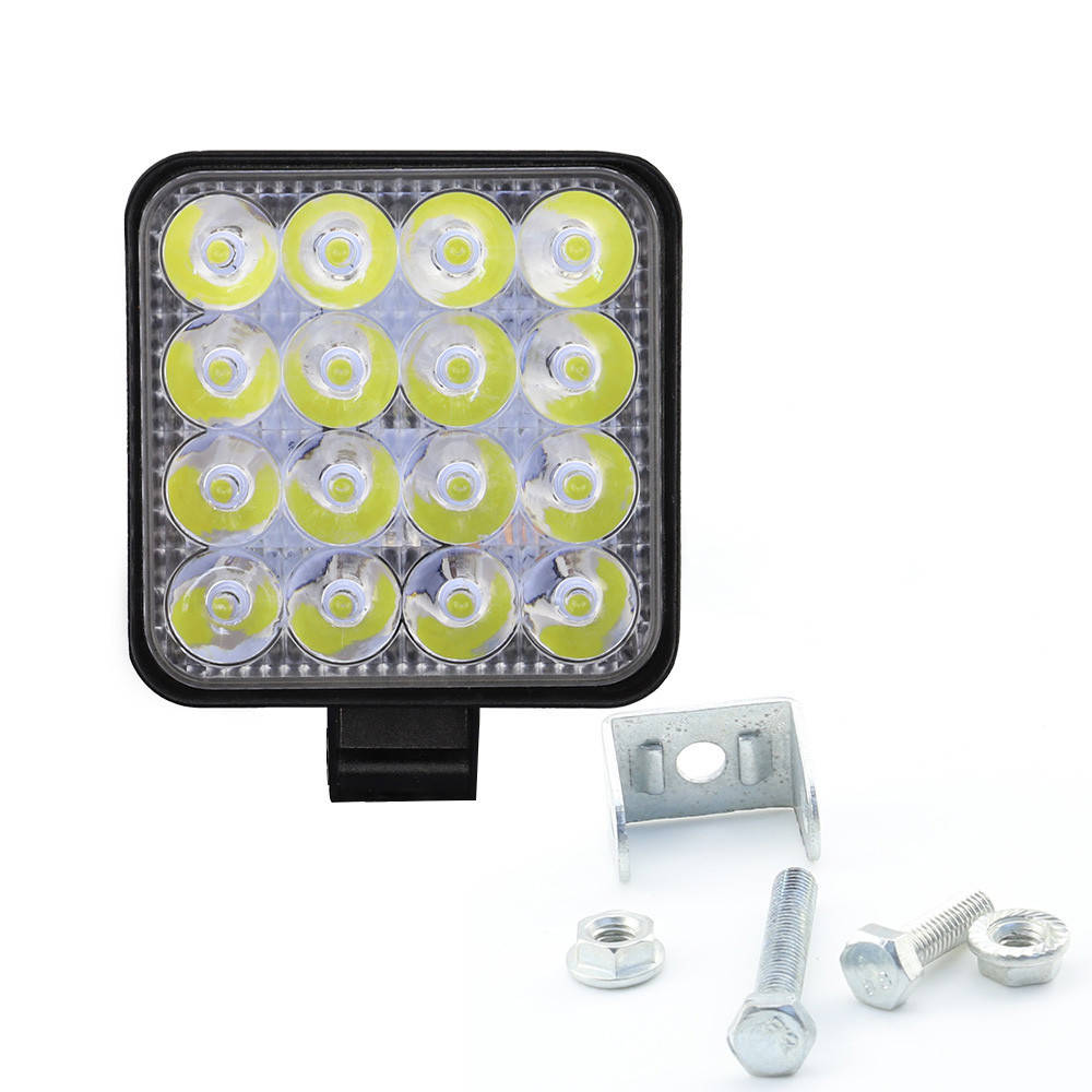 Квадратная LED фара 16 диодов 48W 12-24V 6000K (8.5*8.5*1.5см) Светодиодная лэд фара с креплением., Черный
Квадратная LED фара 16 диодов 48W 12-24V 6000K (8.5*8.5*1.5см) Светодиодная лэд фара с креплением., Черный